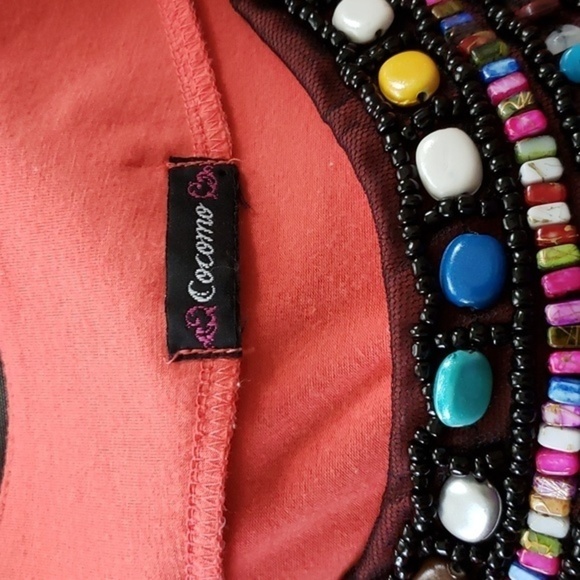 Ladies Cocomo beaded and stoneware top - Picture 3 of 5